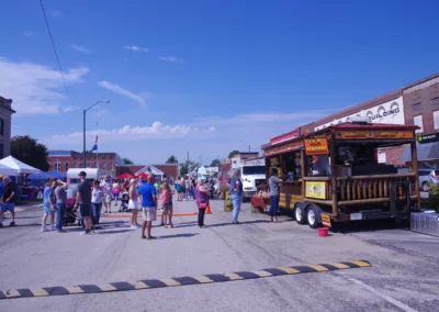 Food vendors at the 2022 Apple Butter Festival in Spencer, IN.